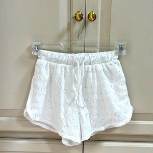 Zara White Linen Shorts